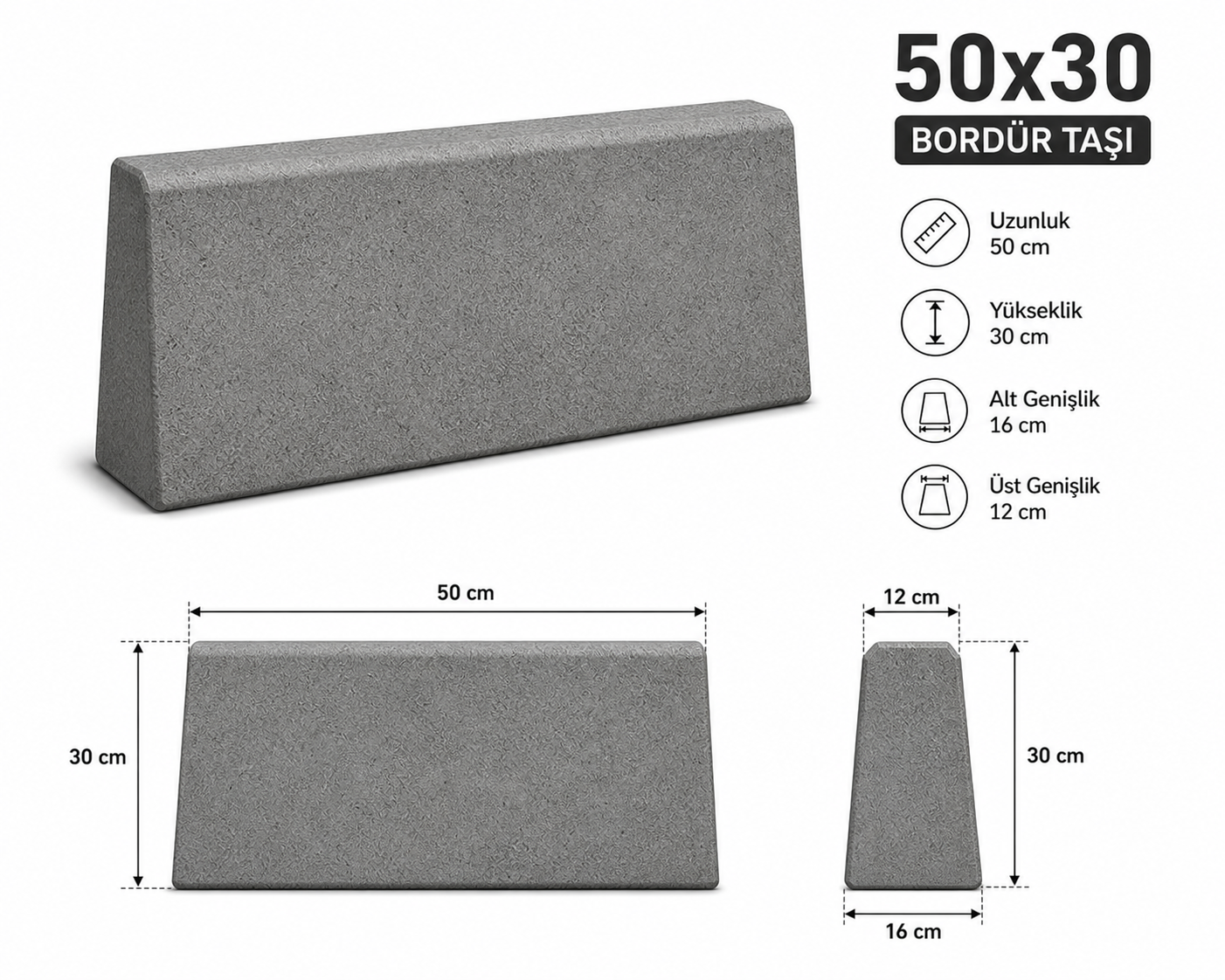 30x50LİK BORDÜR